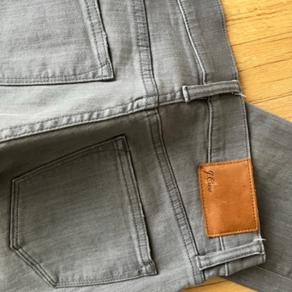 Women's JCrew Lookout High Rise Gray Skinny Jeans Size 27